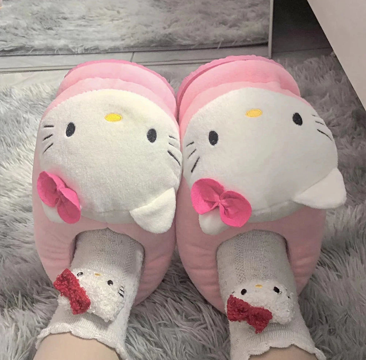 Hello Kitty Giant Plush Slippers